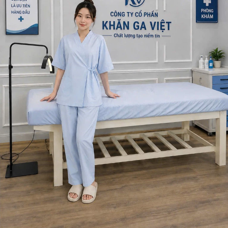 Quần áo bệnh nhân dùng cho phòng khám bệnh viện