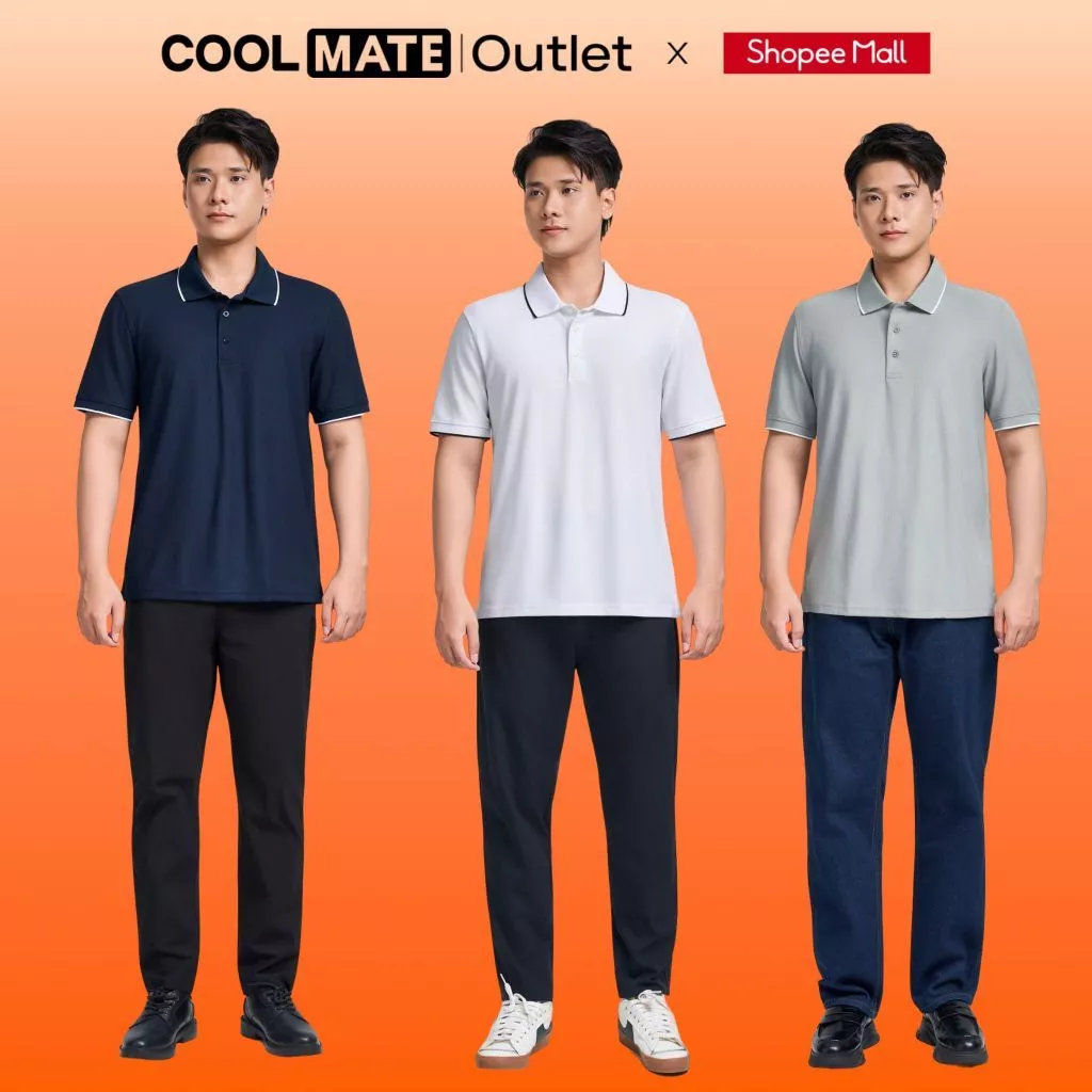Áo Polo Nam Pique Cafe Khử Mùi /Kháng Khuẩn Coolmate