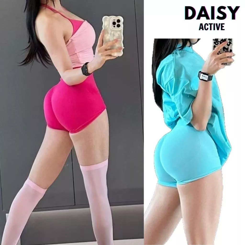 DAISY ACTIVE Quần short tập gym nữ nâng mông Chất liệu thun co giãn 4 chiều,mềm mịn,thoáng khí,thấm hút mồ hôi hiệu quả