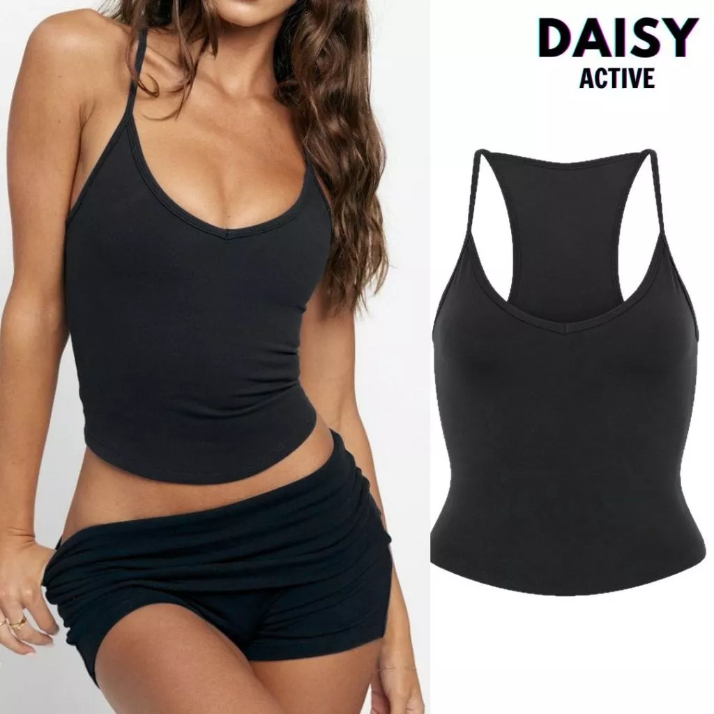 DAISY ACTIVE Áo dây croptop thể thao nữ Chất liệu co giãn 4 chiều,thấm hút mồ hôi,áo dây tôn vòng 1 và vòng 2 thon gọn