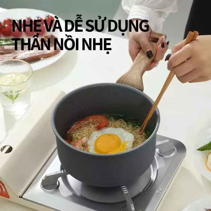 Nồi quánh nấu cháo nấu sữa siêu tiện lợi bền bỉ đa năng chống dính