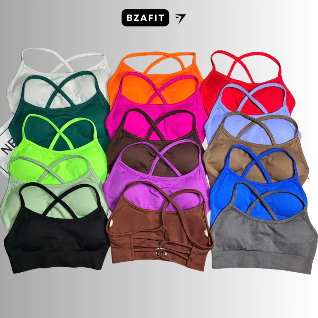 Áo bra tập gym,yoga cao cấp,chất đệt kim co giãn nâng đỡ tôn form GB215