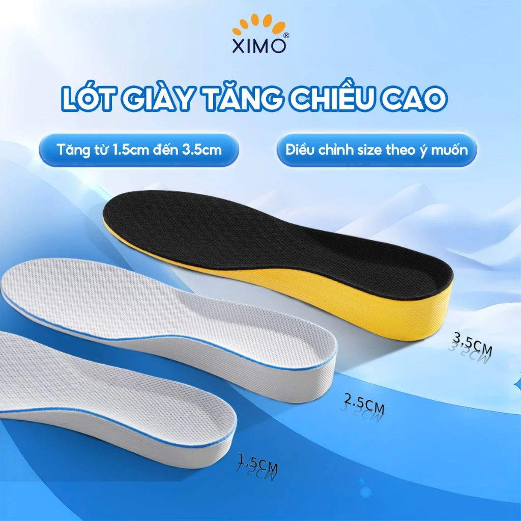 Lót Giày Tăng Chiều Cao Ximo tăng 1.5 đến 3.5cm L13
