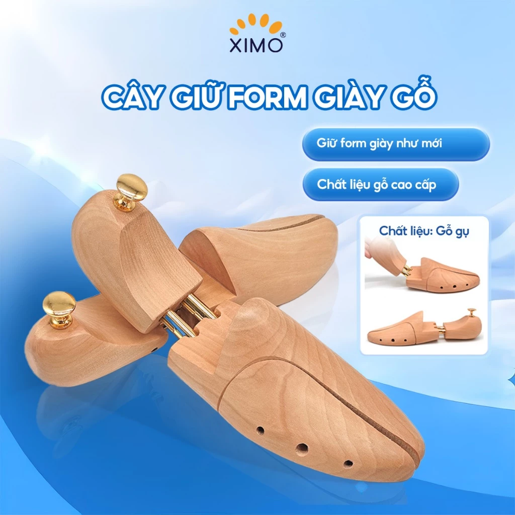 Cây giữ form giày bảo vệ giày cao cấp bằng gỗ XIMO Shoe Tree (XCGFG03)