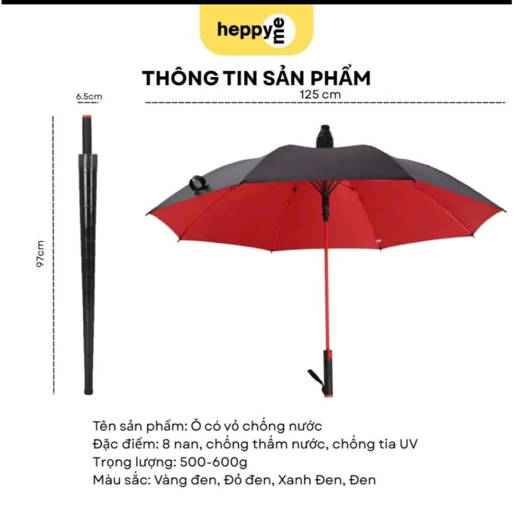 Ô Dù Cỡ Lớn Chống Gió Mạnh - Chất Liệu Cao Cấp Bền Bỉ - Che Mưa Nắng Hiệu Quả