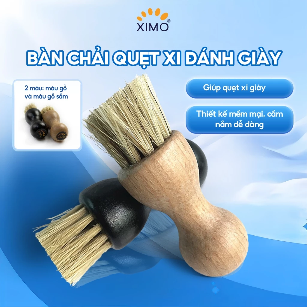 Bàn chải quẹt xi đánh giày phiên bản hình bầu dục XIMO (XBCDG05)