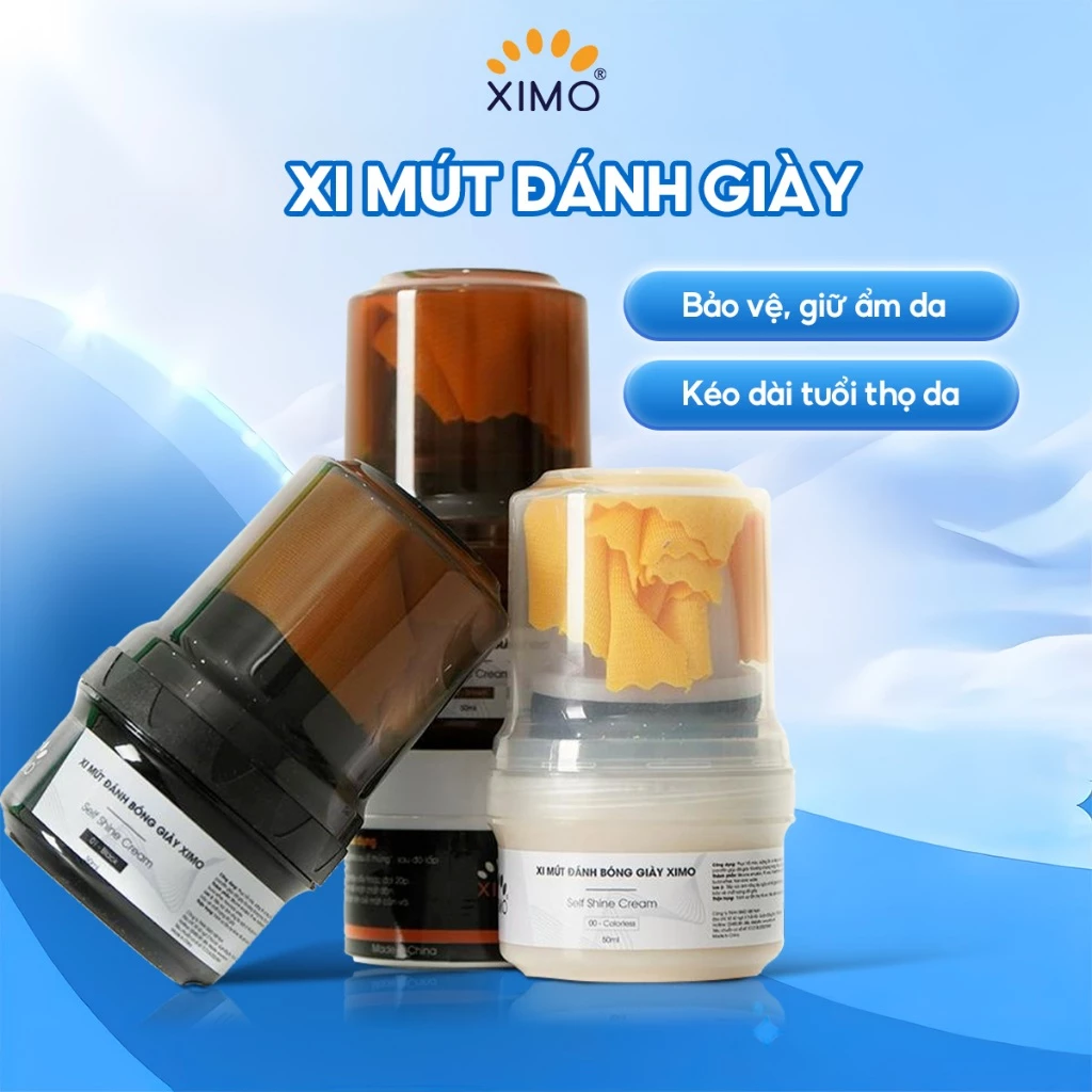Xi mút đánh bóng giày Ximo Self Shine Cream 50ml