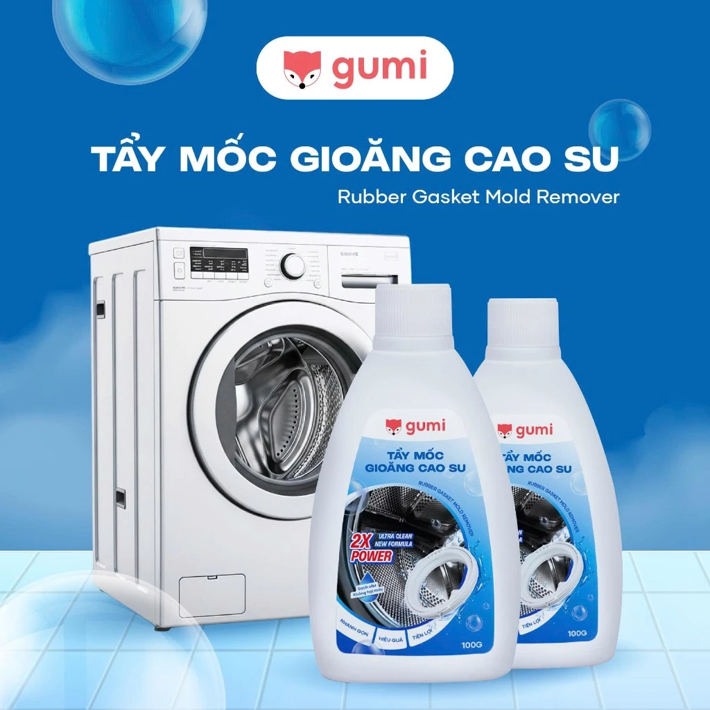 Tẩy Mốc Gioăng Cửa GUMI 100g – ULTRA CLEAN 2X – Sạch Mốc, Sạch Bẩn, Dùng Cho Máy Giặt & Nhà Tắm