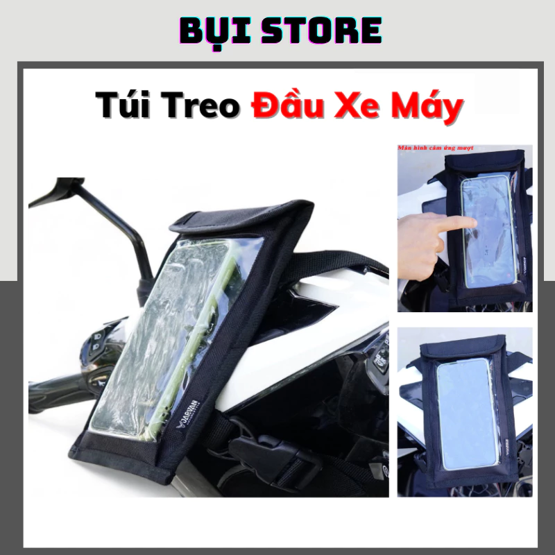 Túi Treo Đầu Xe Máy JARVAN Để Điện Thoại Xem Google Map, Chạy Grab