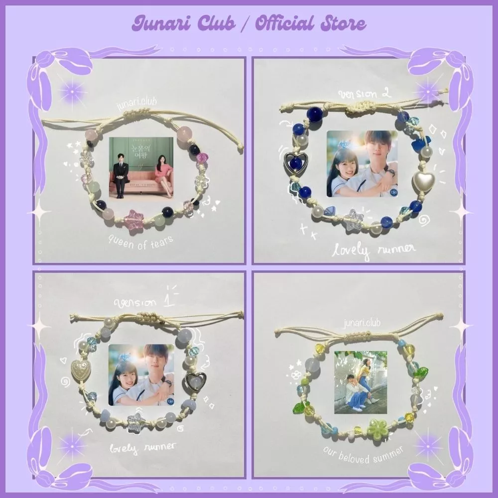 Vòng tay dây sáp Kdrama Lovely Runner, Queen of Tears, Our Beloved Summer - Vòng tay handmade cặp đôi