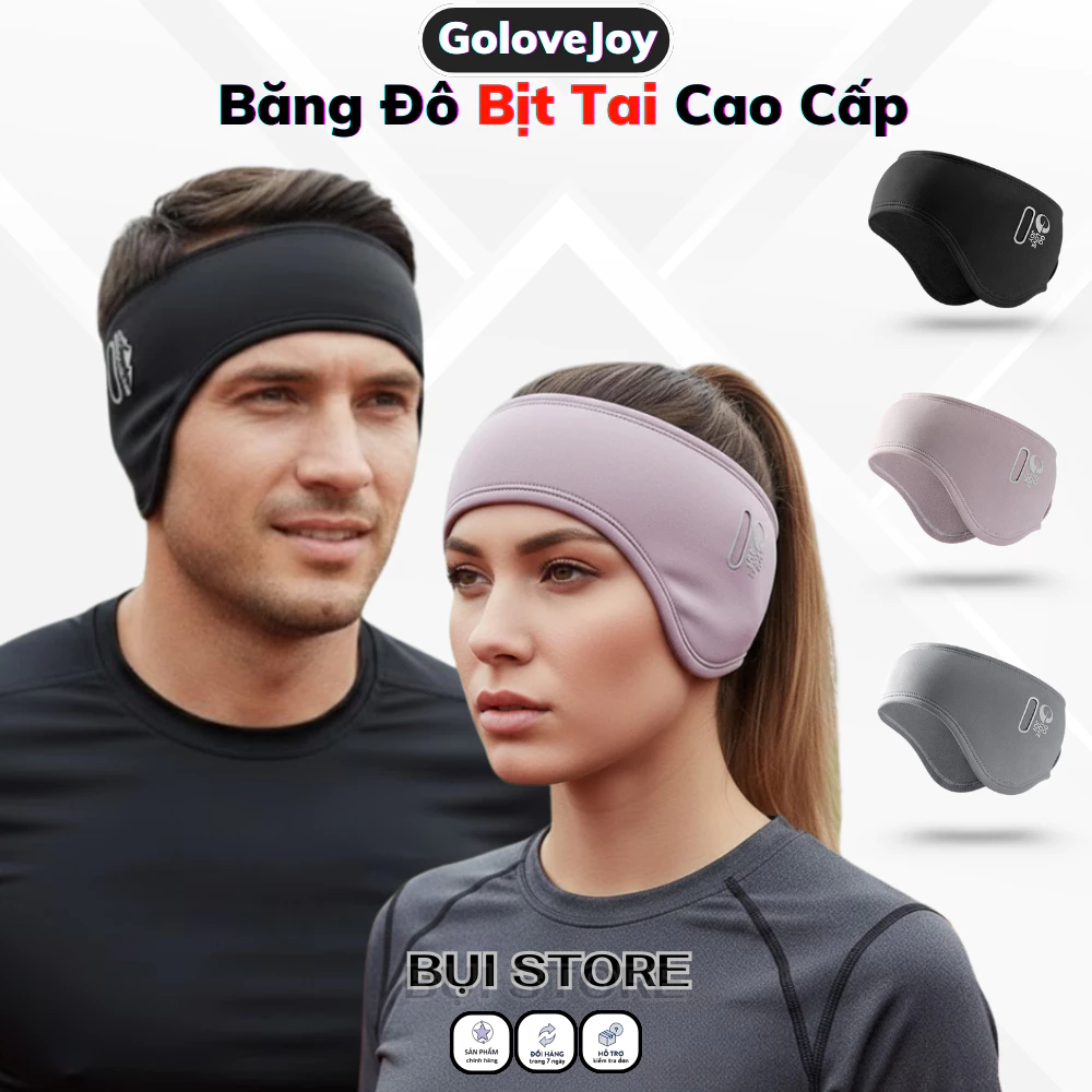 Khăn Len Bịt Tai Thể Thao Siêu Ấm Mùa Đông, Băng Đô Khóa Dán Điều Chỉnh Thể Thao, Chạy Bộ, Đá Bóng