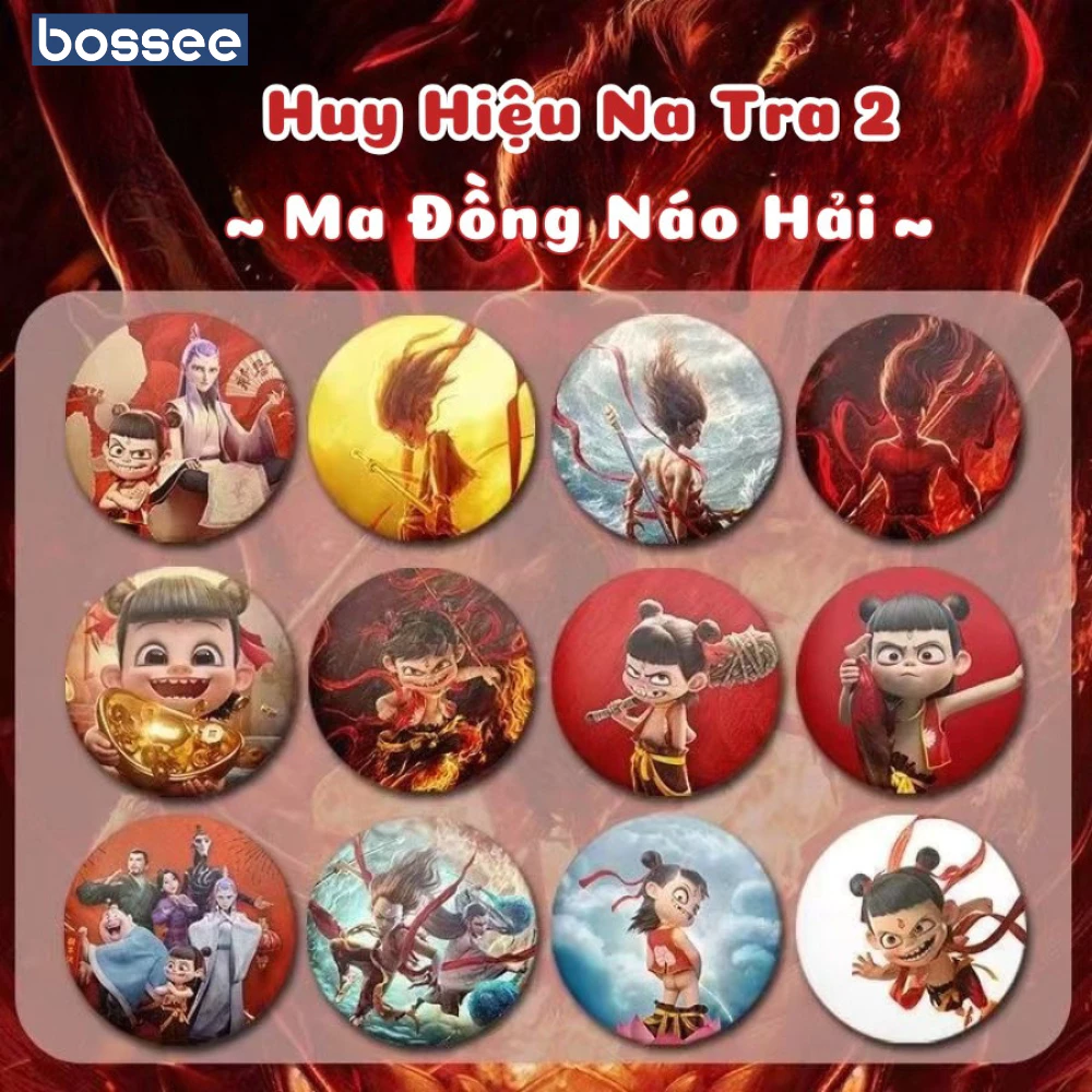 Huy Hiệu Na Tra/Ngao Bính – Ghim Cài Áo Na Tra 2, Phụ Kiện Dễ Thương