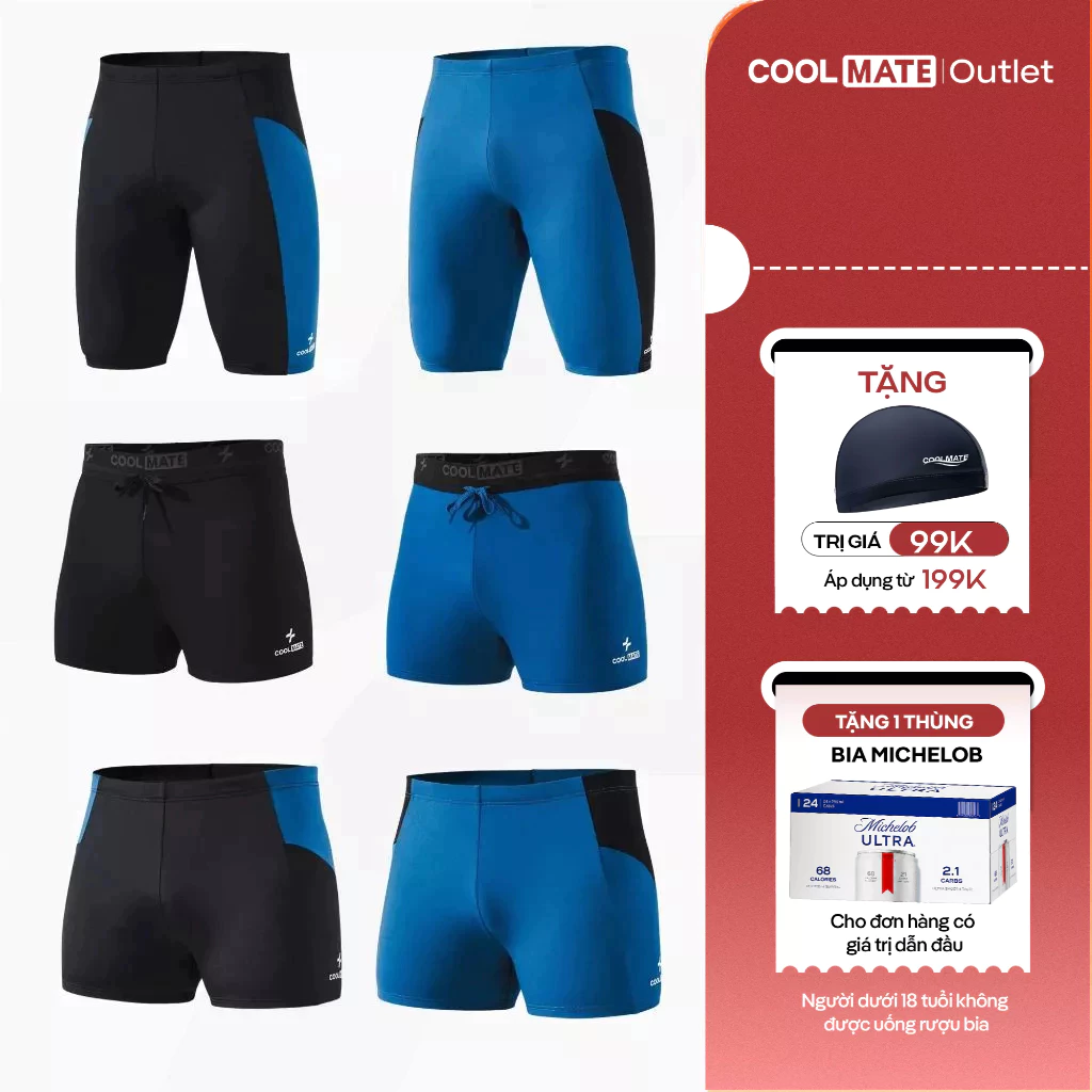 [BST Quần bơi 2026] Quần Bơi Nam Coolmate Summer Cool Kháng Clo, Chống tia UV